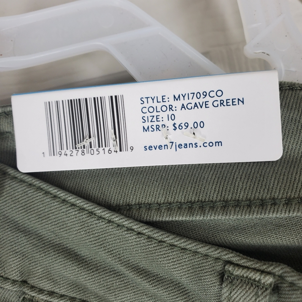 NWT Seven 7 green skinny jeans size 10 - Picture 4 of 4